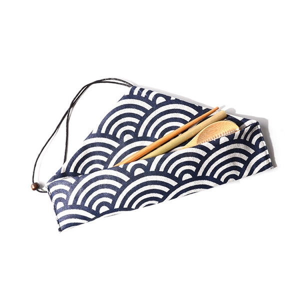 Bamboo Utensils Set with Canvas Storage Bag