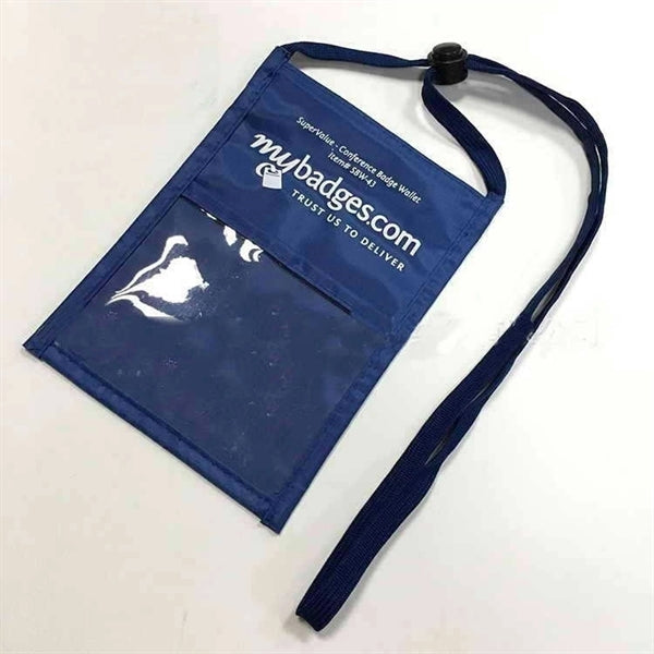 Economy Neck wallet w/ adjustable cord