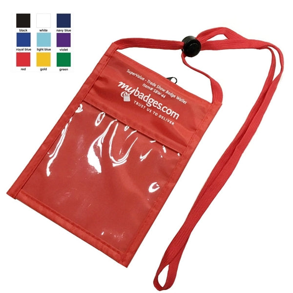 Economy Neck wallet w/ adjustable cord