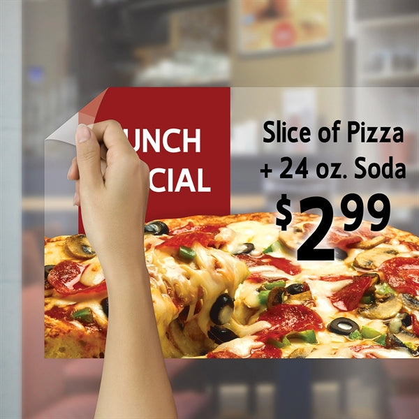 8" x 12" Outside Window Static Cling