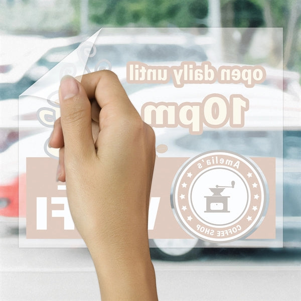 5" x 6" Inside Window Static Cling