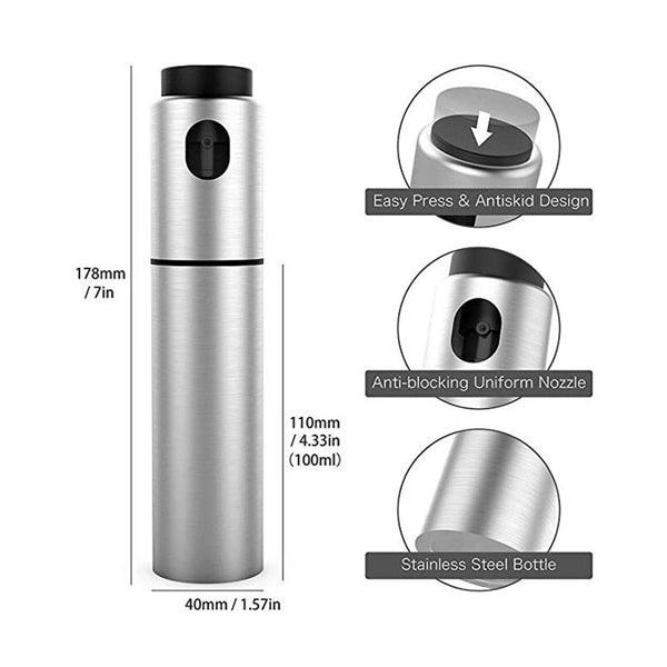 Stainless Steel Refillable Olive Oil Sprayer Bottle