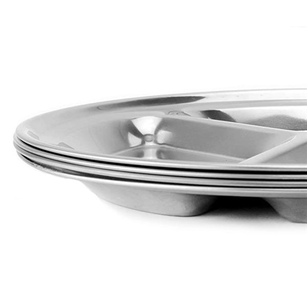 Camping Round Divided Plates