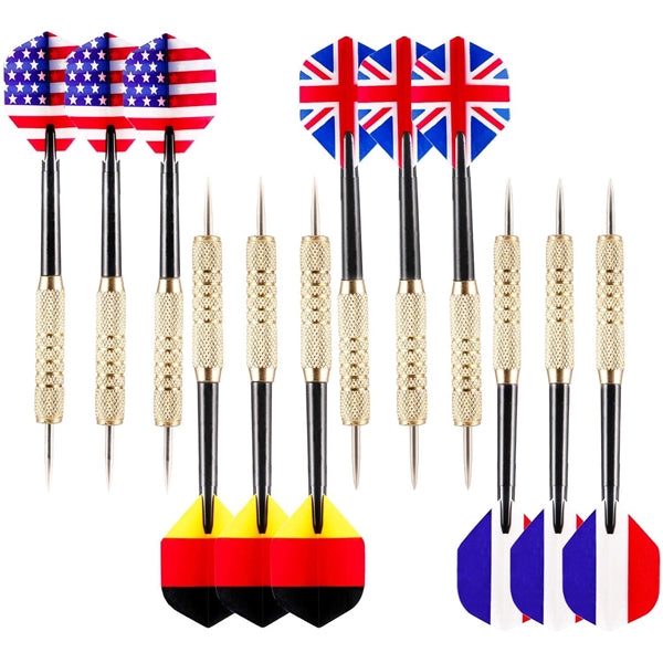 Tip Darts with National Flag Flights