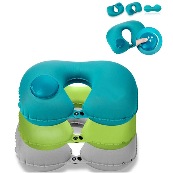 Automatic Air Inflatable Folding Travel Pillow