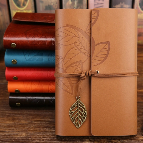 Eco-Inspired A6 Loose-Leaf Notebook With Retro Charm