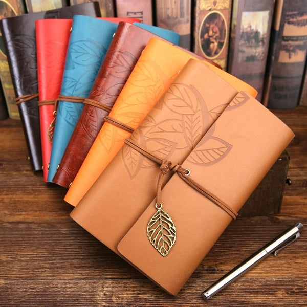 Eco-Inspired A6 Loose-Leaf Notebook With Retro Charm