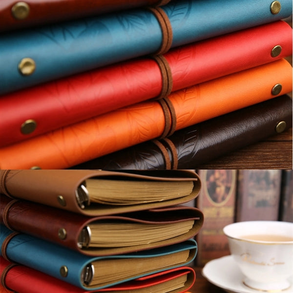 Eco-Inspired A6 Loose-Leaf Notebook With Retro Charm