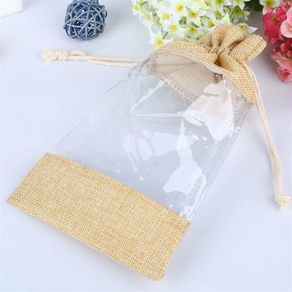 Lace-up Burlap bag