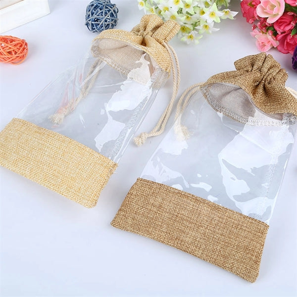Lace-up Burlap bag