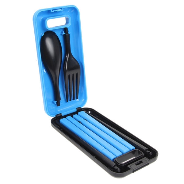 3 in 1 Collapsible Chopsticks Spoon Fork Set