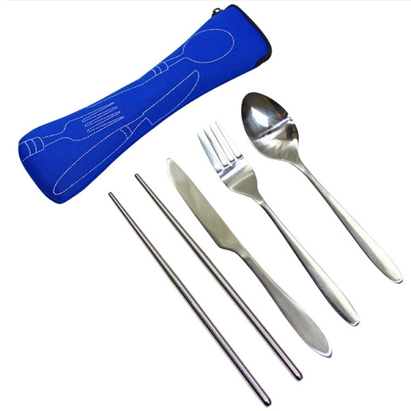 4 Pieces Set Cutlery with Neoprene Case