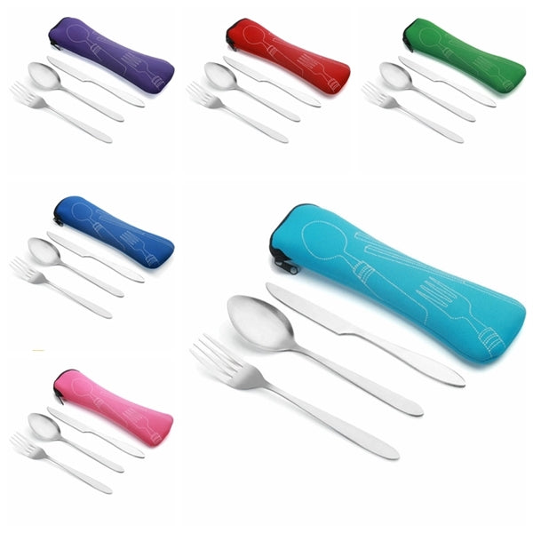 Cutlery Set with Neoprene Case