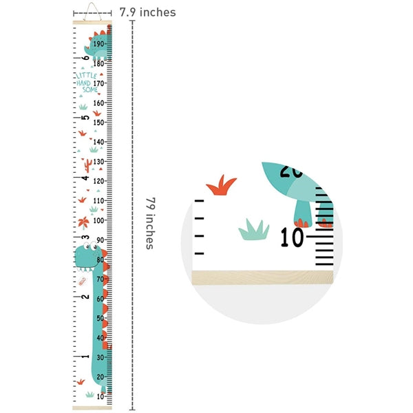 Kids Wall Ruler dinosaur decor for boys room