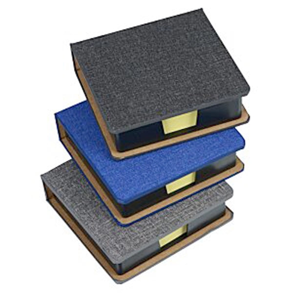 Heathered PU Cover Sticky Memo Pad Box