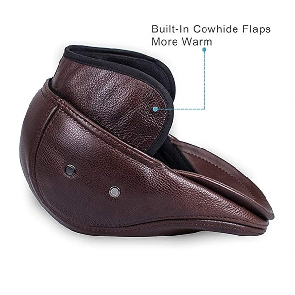 Men's Outdoor Leather Hat