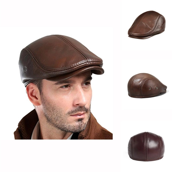 Men's Outdoor Leather Hat