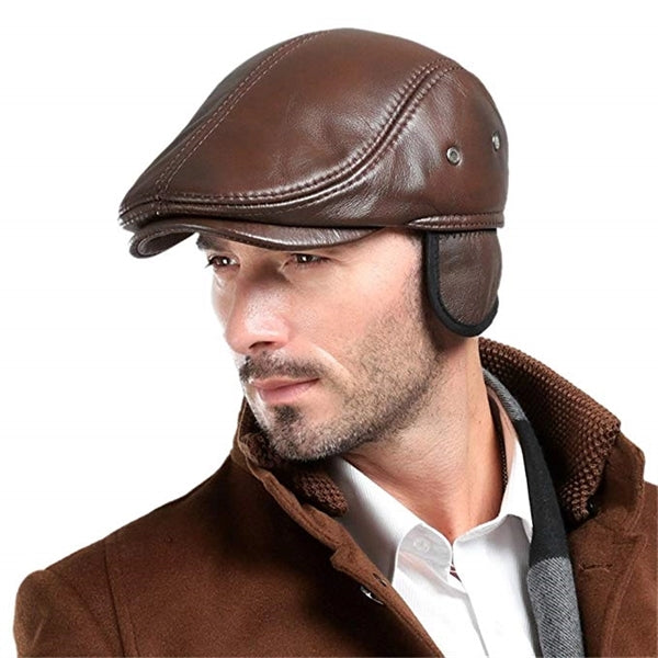 Men's Outdoor Leather Hat