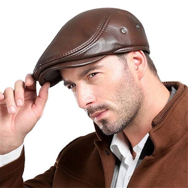 Men's Outdoor Leather Hat