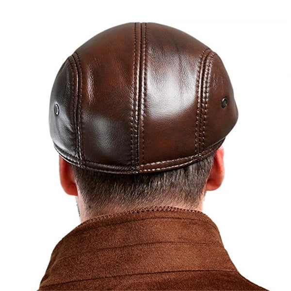 Men's Outdoor Leather Hat