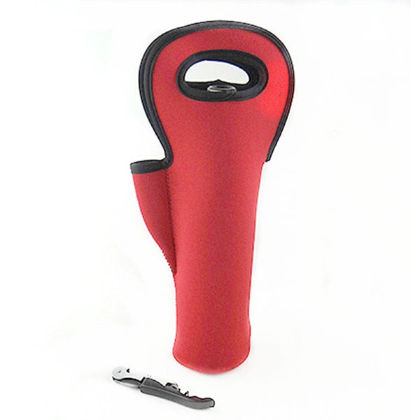 Neoprene Wine Tote Bag with Opener