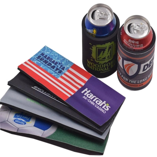 Silk Printing Neoprene Slap Wrap Can Cooler