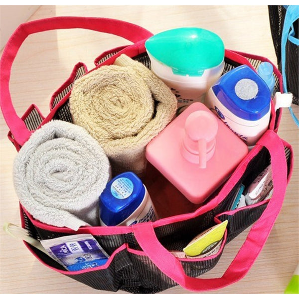 Mesh Shower Caddy Tote Bag - Portable Storage Organiser