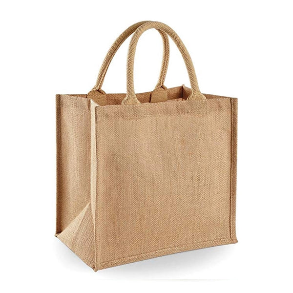 Natural Jute Burlap Tote Bags