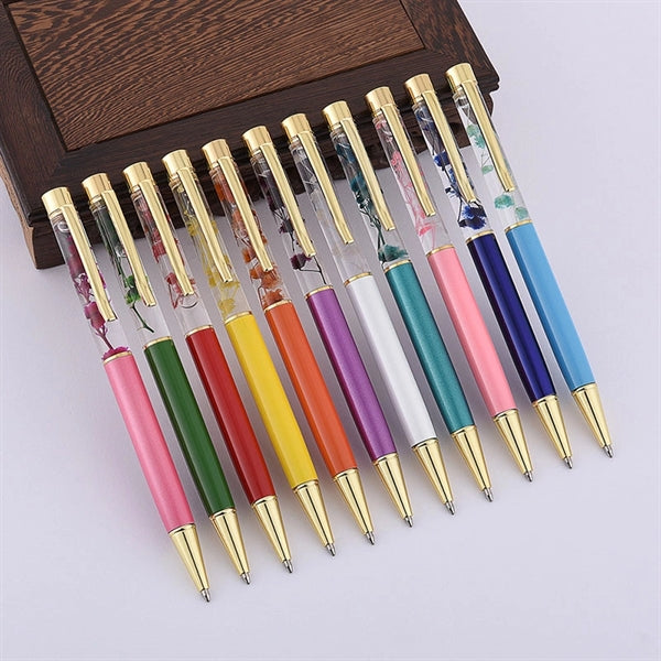 Luxury Flower Metal Ballpoint Pens