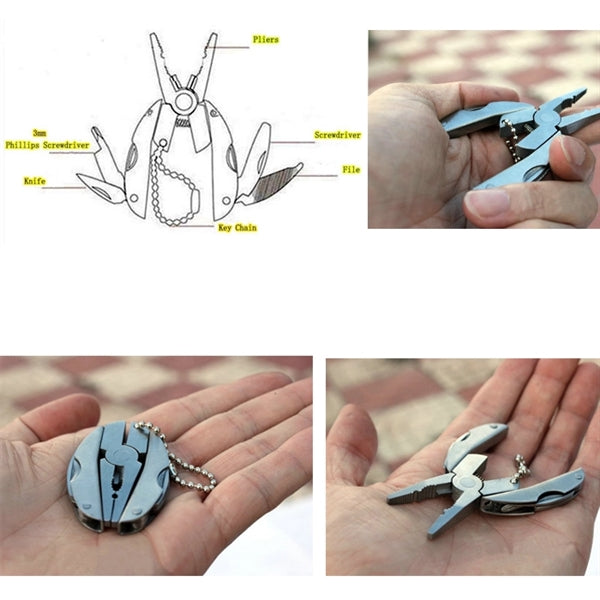 Multifunction Folding Plier Keychain