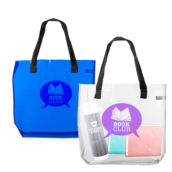 Classic Transparent Beach Tote Bag w/ Handles