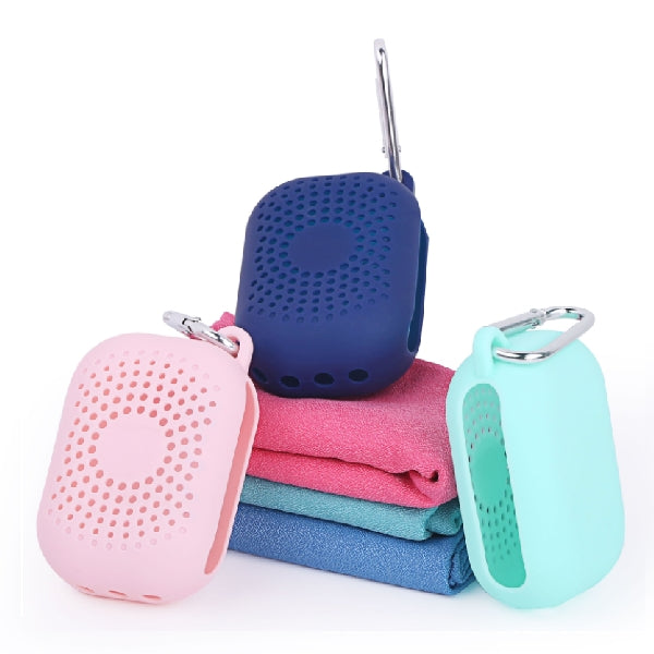 Cooling Ice Towel with silicone Breathable Case