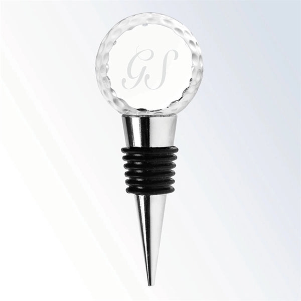 Crystal Golf Ball Wine Stopper