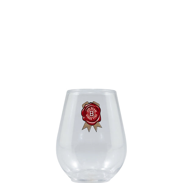 4 oz Clear Plastic Stemless Glass - Digital