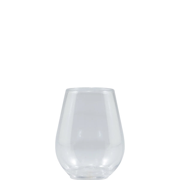 4 oz Clear Plastic Stemless Glass - Digital
