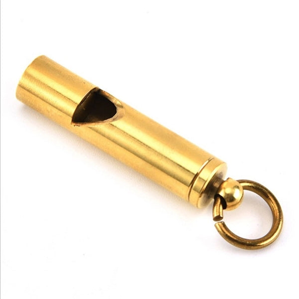 EDC Brass Life-saving Whistle