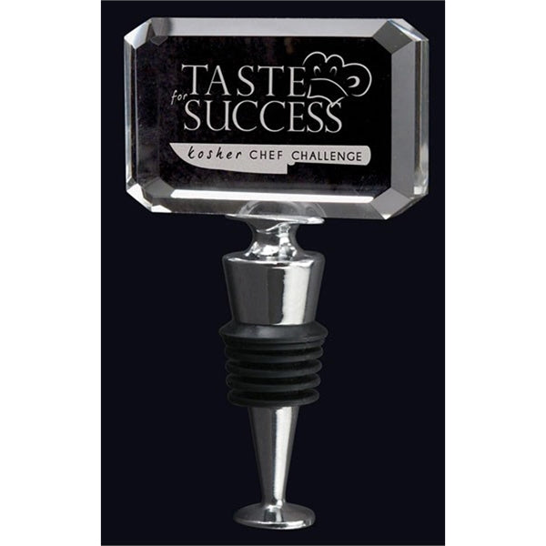 Rectangle Crystal Wine Stopper