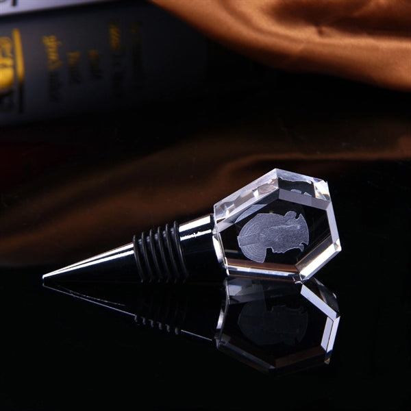 Engraved Crystal Wine Bottle Stopper