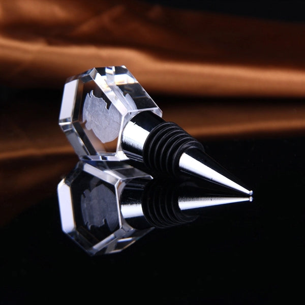 Engraved Crystal Wine Bottle Stopper