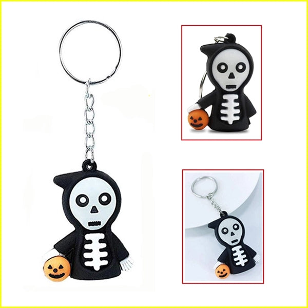 Halloween Christmas Gifts Ghost Skeleton Key Chain