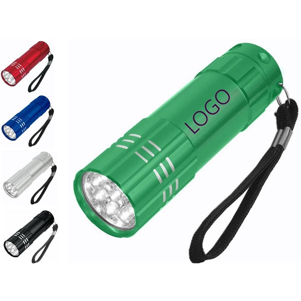 Aluminum LED Flashlight with Strap