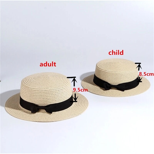 Summer Bowknot Straw Hat