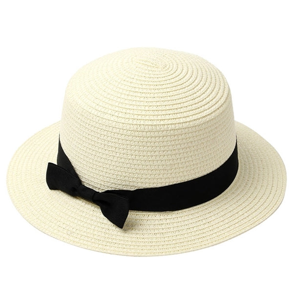Summer Bowknot Straw Hat