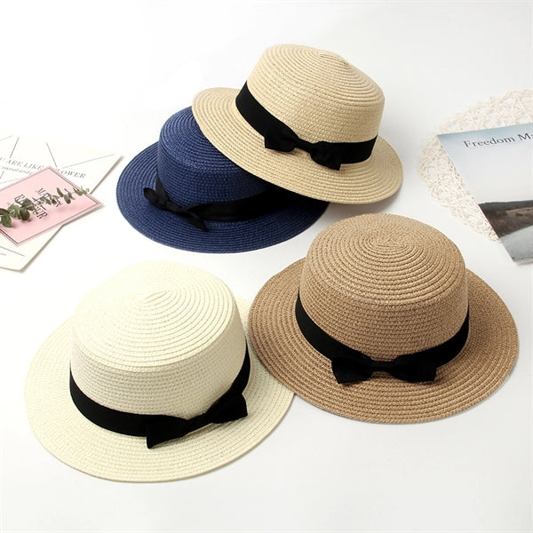 Summer Bowknot Straw Hat