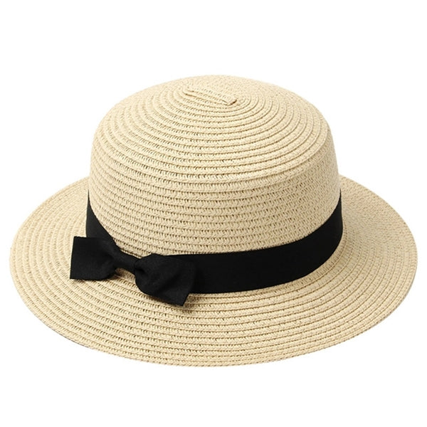 Summer Bowknot Straw Hat