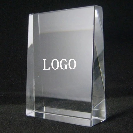 Crystal Glass Plaque Award