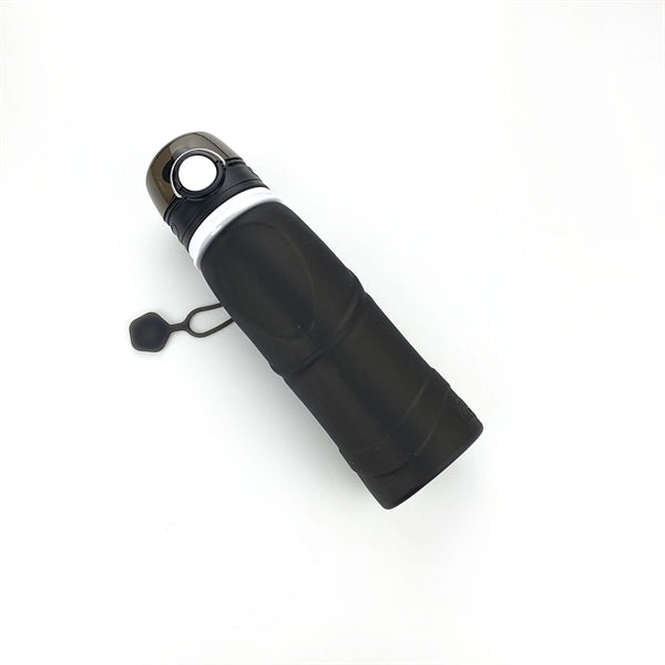 750ml 25oz silicon roll up collapsible water bottle
