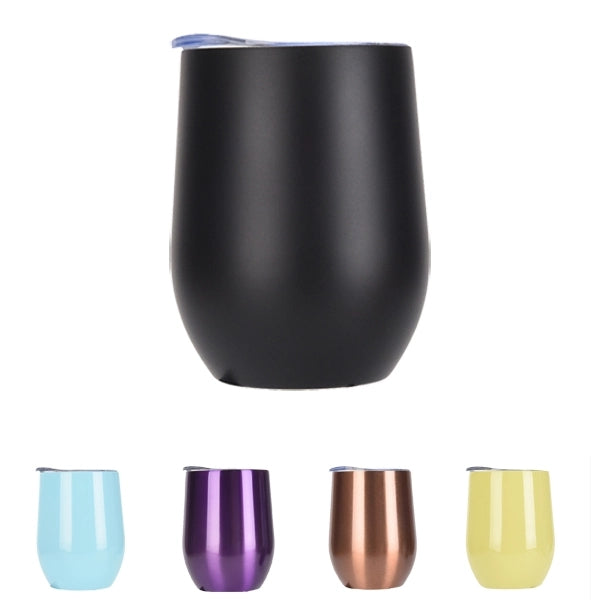 12oz Double Wall egg style Coffee Mug