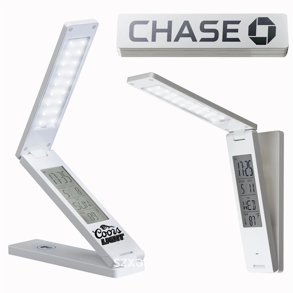 Rechargeable LED Desk Lamp w/ Multi-Function Display