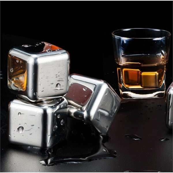 Cool Stainless Steel Ice Stones Cubes (Set of 6)